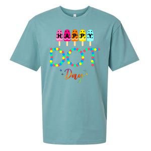 Happy Dot Day Colorful Sueded Cloud Jersey T-Shirt