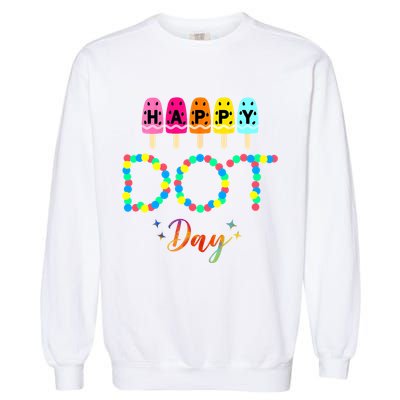 Happy Dot Day Colorful Garment-Dyed Sweatshirt