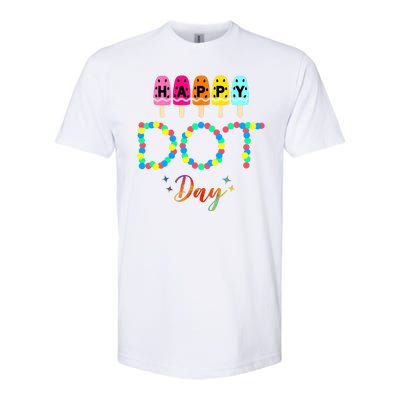 Happy Dot Day Colorful Softstyle CVC T-Shirt