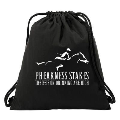 Horse Derby Day Preakness Stakes Horse Racing Drawstring Bag