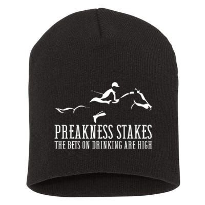 Horse Derby Day Preakness Stakes Horse Racing Short Acrylic Beanie