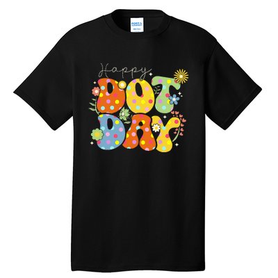 Happy Dot Day Colorful Cute Polka Dot Tall T-Shirt