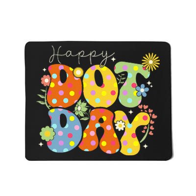 Happy Dot Day Colorful Cute Polka Dot Mousepad