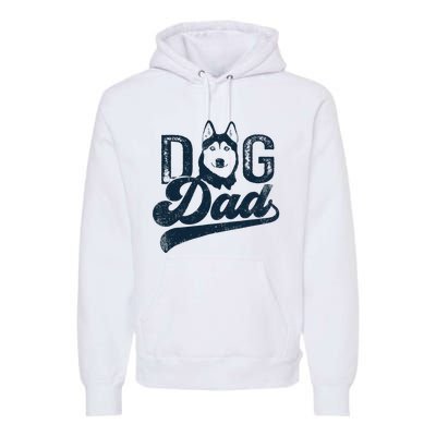 Husky Dog Dad Siberian Husky Premium Hoodie