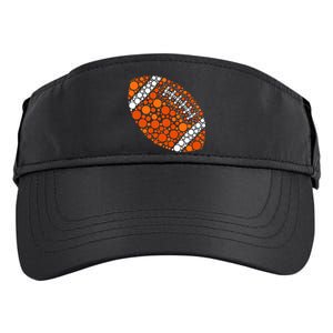 Happy Dot Day 2024 Polka Dot Football Ball Lover Adult Drive Performance Visor