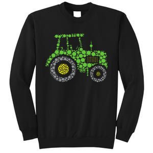 Happy Dot Day Cute Dot Tractor Tall Sweatshirt