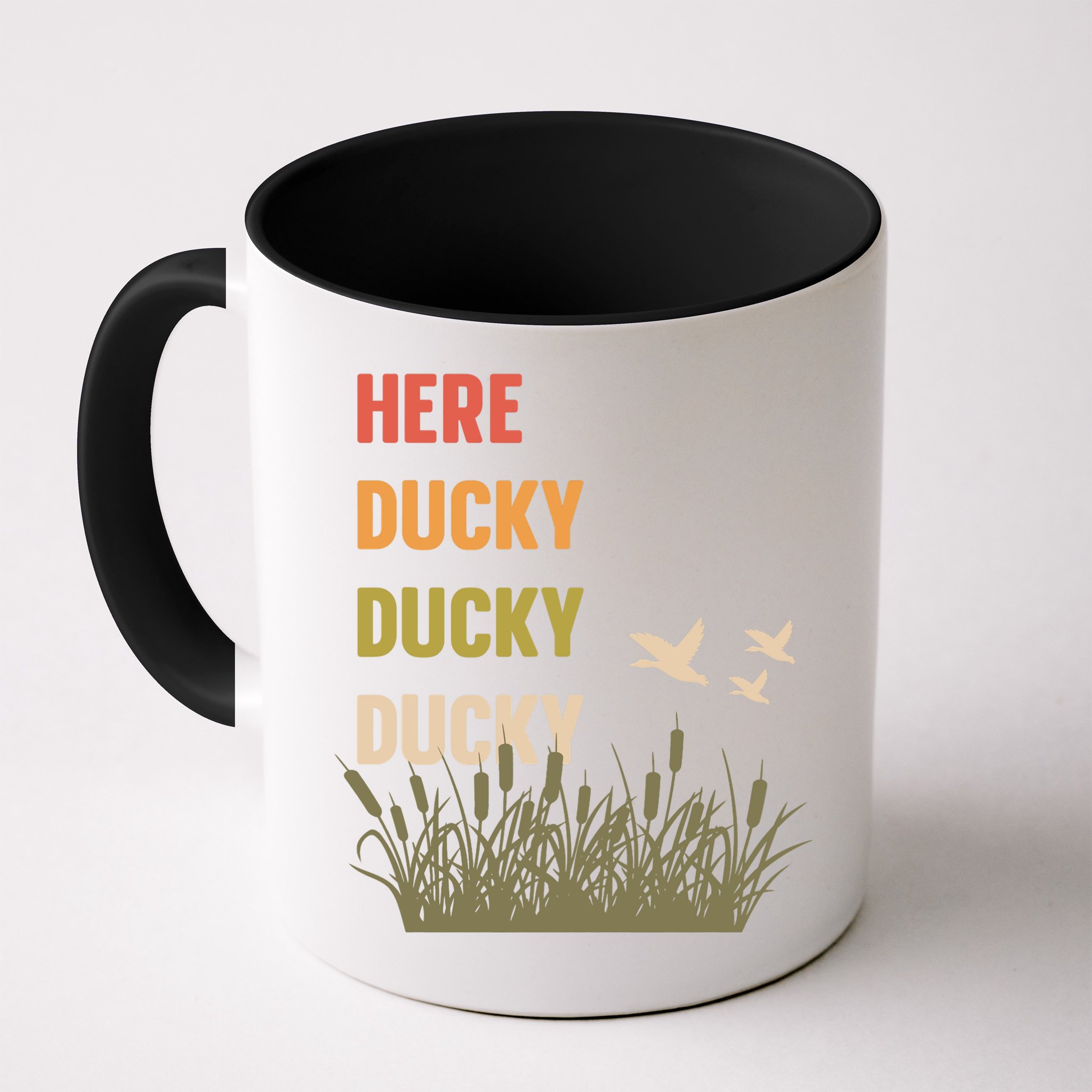 Here Ducky Ducky Ducky Funny Duck Call For Duck Hunters Mug