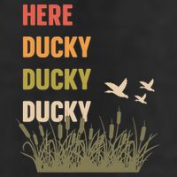 Here Ducky Ducky Ducky Funny Duck Call For Duck Hunters Hat