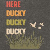 Here Ducky Ducky Ducky Funny Duck Call For Duck Hunters Cotton Canvas Backpack