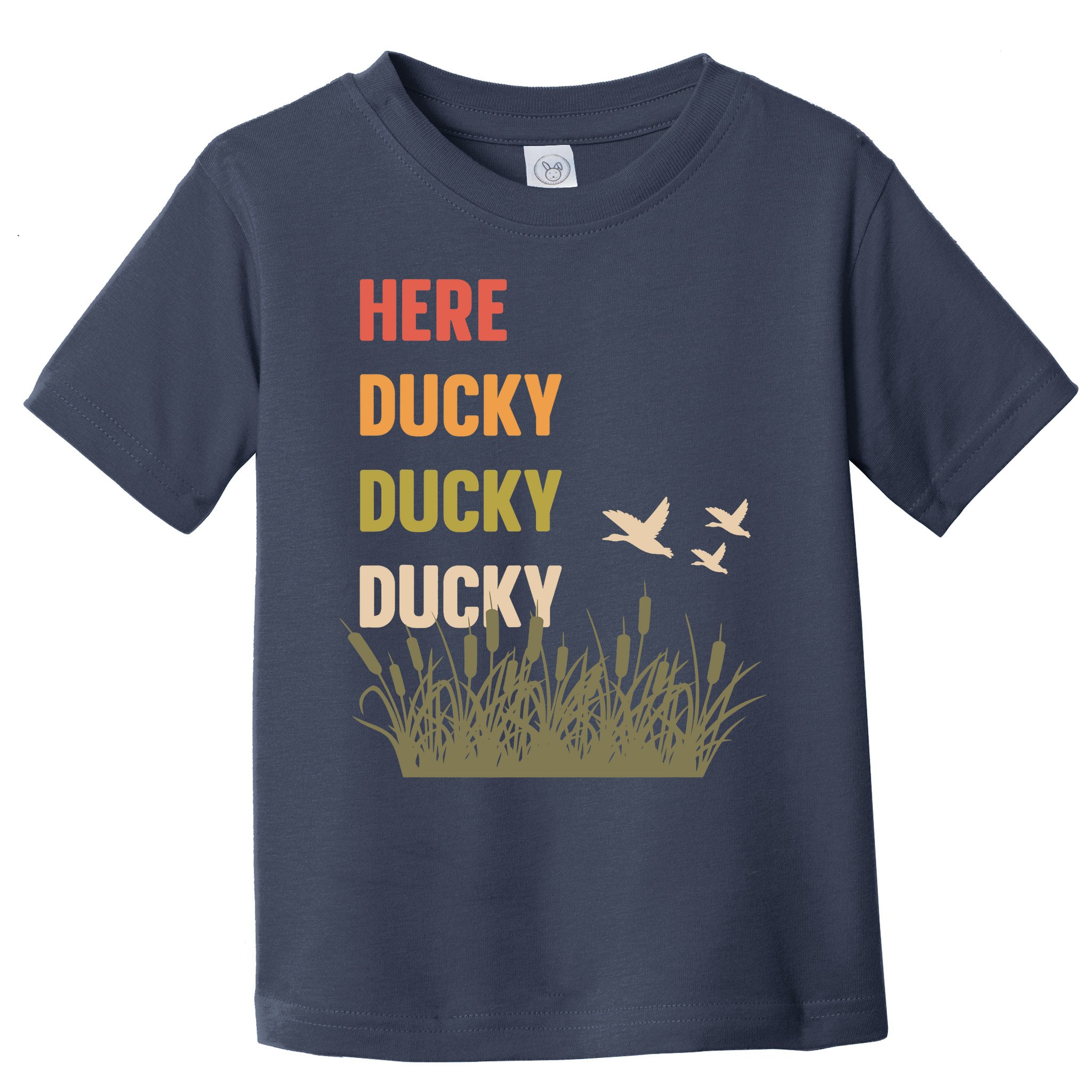 Here Ducky Ducky Ducky Funny Duck Call For Duck Hunters Toddler T-Shirt