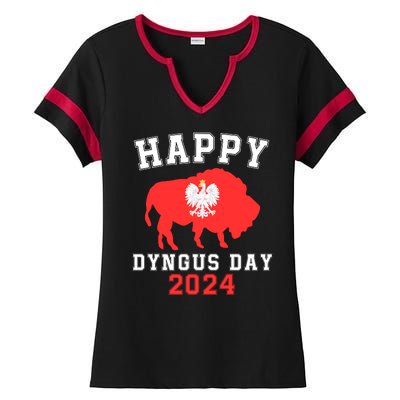 Happy Dyngus Day 2024 Polska Polish White Eagle Dyngus Day Ladies Halftime Notch Neck Tee