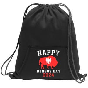 Happy Dyngus Day 2024 Polska Polish White Eagle Dyngus Day Sweatshirt Cinch Pack Bag