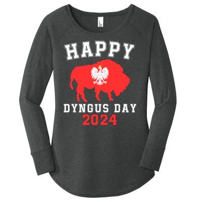 Happy Dyngus Day 2024 Polska Polish White Eagle Dyngus Day Women's Perfect Tri Tunic Long Sleeve Shirt