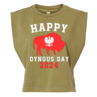 Happy Dyngus Day 2024 Polska Polish White Eagle Dyngus Day Garment-Dyed Women's Muscle Tee