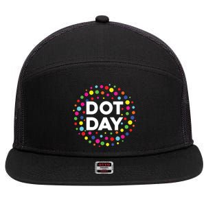 Happy Dot Day 2024 September 15th Polka Dot 7 Panel Mesh Trucker Snapback Hat