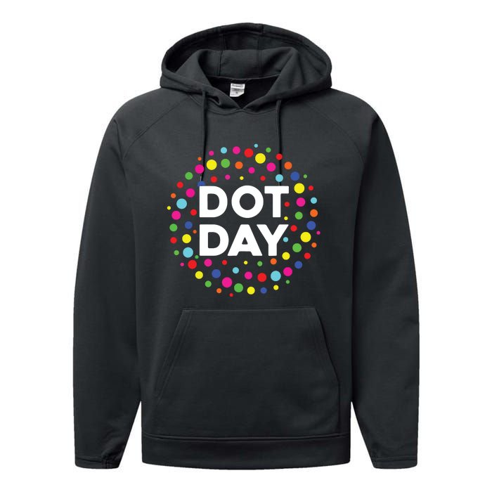 Happy Dot Day 2024 September 15th Polka Dot Performance Fleece Hoodie