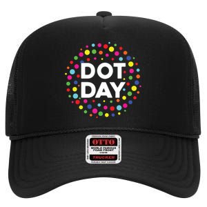 Happy Dot Day 2024 September 15th Polka Dot High Crown Mesh Back Trucker Hat