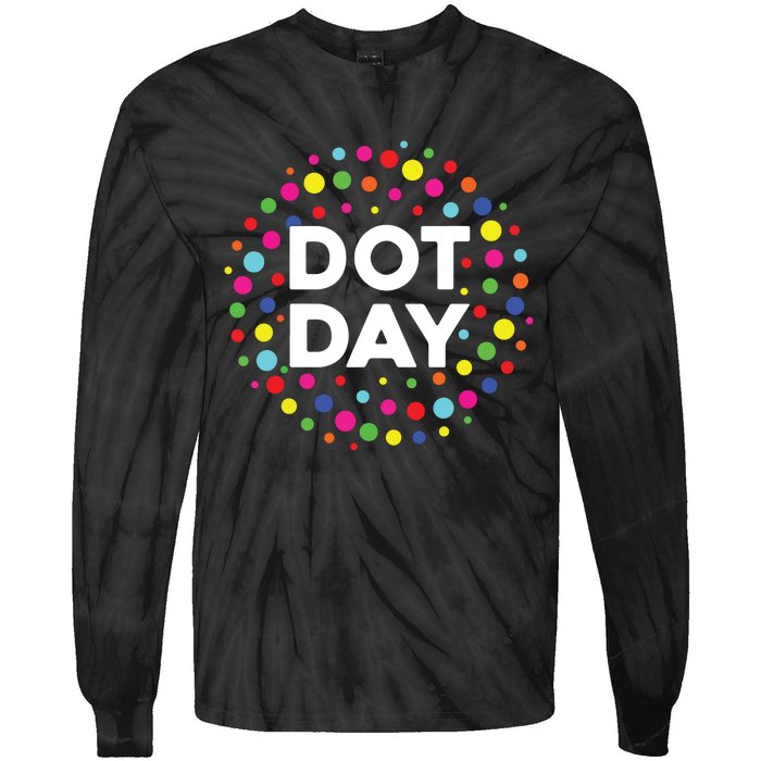 Happy Dot Day 2024 September 15th Polka Dot Tie-Dye Long Sleeve Shirt