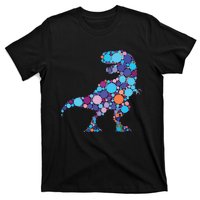 Happy Dot Day Colorful Polka Dot Dinosaur Trex T-Shirt