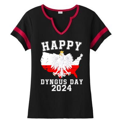 Happy Dyngus Day 2024 Polska Polish White Eagle Dyngus Day Polish Eagle Ladies Halftime Notch Neck Tee