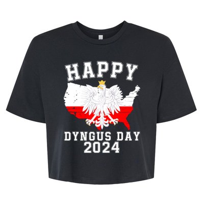 Happy Dyngus Day 2024 Polska Polish White Eagle Dyngus Day Polish Eagle Bella+Canvas Jersey Crop Tee