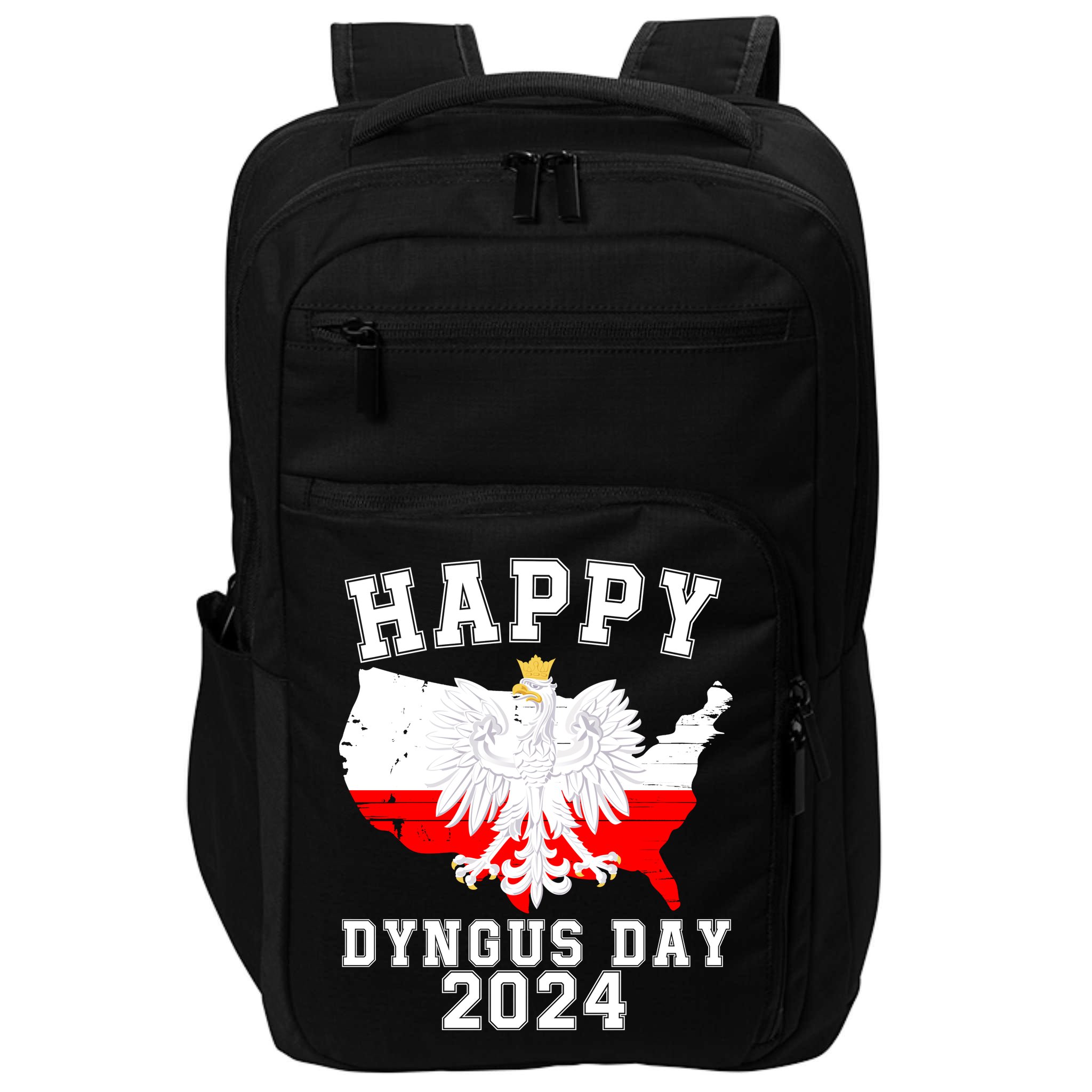 Happy Dyngus Day 2024 Polska Polish White Eagle Dyngus Day Polish Eagle Impact Tech Backpack