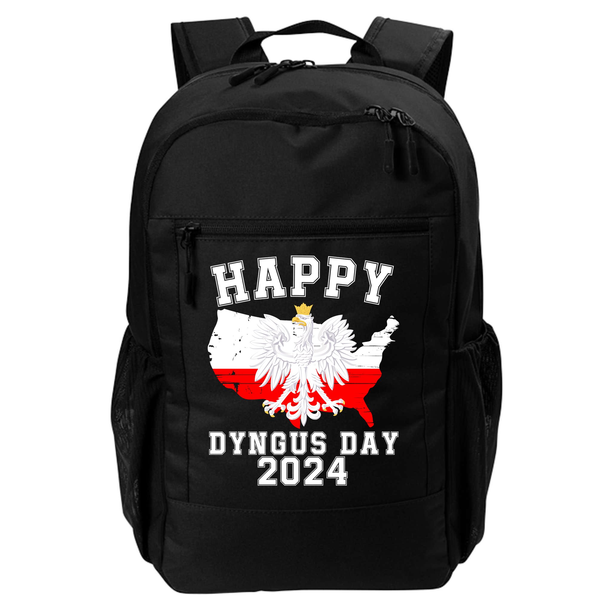Happy Dyngus Day 2024 Polska Polish White Eagle Dyngus Day Polish Eagle Backpack