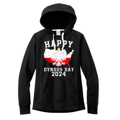 Happy Dyngus Day 2024 Polska Polish White Eagle Dyngus Day Polish Eagle Women's Fleece Hoodie