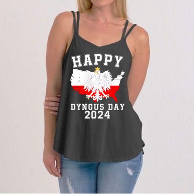 Happy Dyngus Day 2024 Polska Polish White Eagle Dyngus Day Polish Eagle Women's Strappy Tank