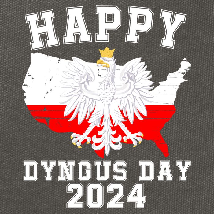 Happy Dyngus Day 2024 Polska Polish White Eagle Dyngus Day Polish Eagle Cotton Canvas Backpack