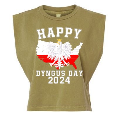 Happy Dyngus Day 2024 Polska Polish White Eagle Dyngus Day Polish Eagle Garment-Dyed Women's Muscle Tee