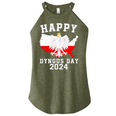 Happy Dyngus Day 2024 Polska Polish White Eagle Dyngus Day Polish Eagle Women's Perfect Tri Rocker Tank