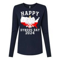 Happy Dyngus Day 2024 Polska Polish White Eagle Dyngus Day Polish Eagle Womens Cotton Relaxed Long Sleeve T-Shirt