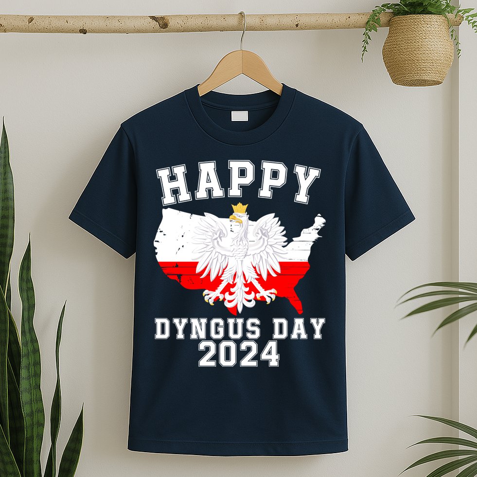 Happy Dyngus Day 2024 Polska Polish White Eagle Dyngus Day Polish Eagle T-Shirt