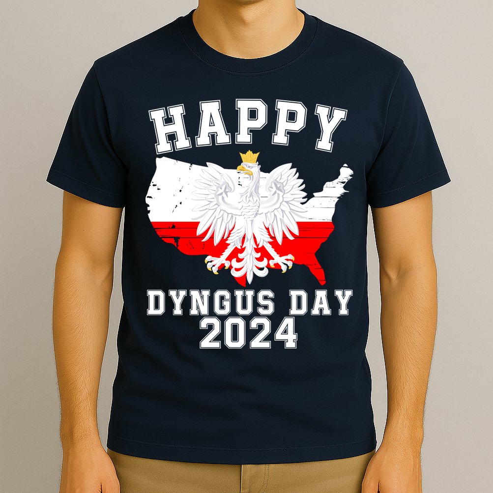Happy Dyngus Day 2024 Polska Polish White Eagle Dyngus Day Polish Eagle T-Shirt