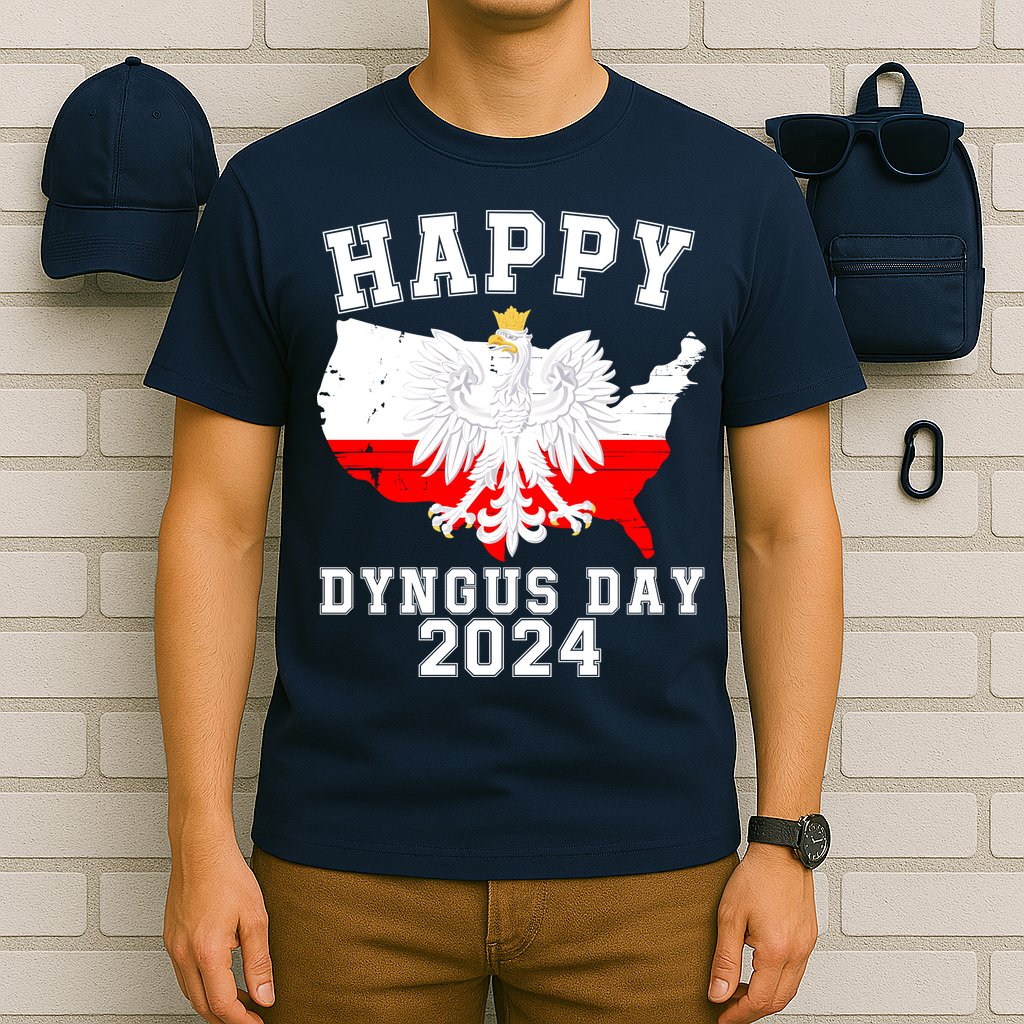 Happy Dyngus Day 2024 Polska Polish White Eagle Dyngus Day Polish Eagle T-Shirt