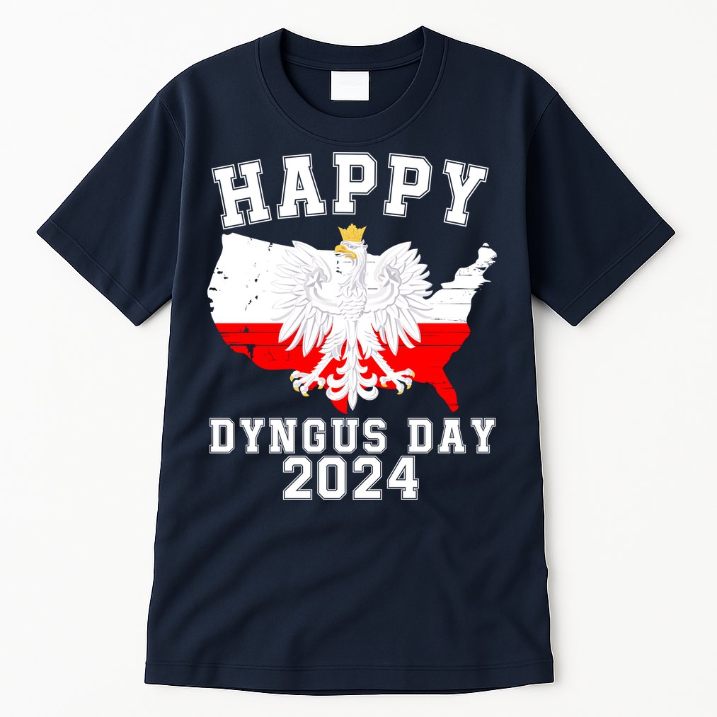 Happy Dyngus Day 2024 Polska Polish White Eagle Dyngus Day Polish Eagle Tall T-Shirt