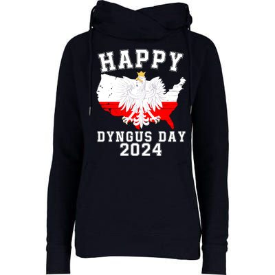 Happy Dyngus Day 2024 Polska Polish White Eagle Dyngus Day Polish Eagle Womens Funnel Neck Pullover Hood