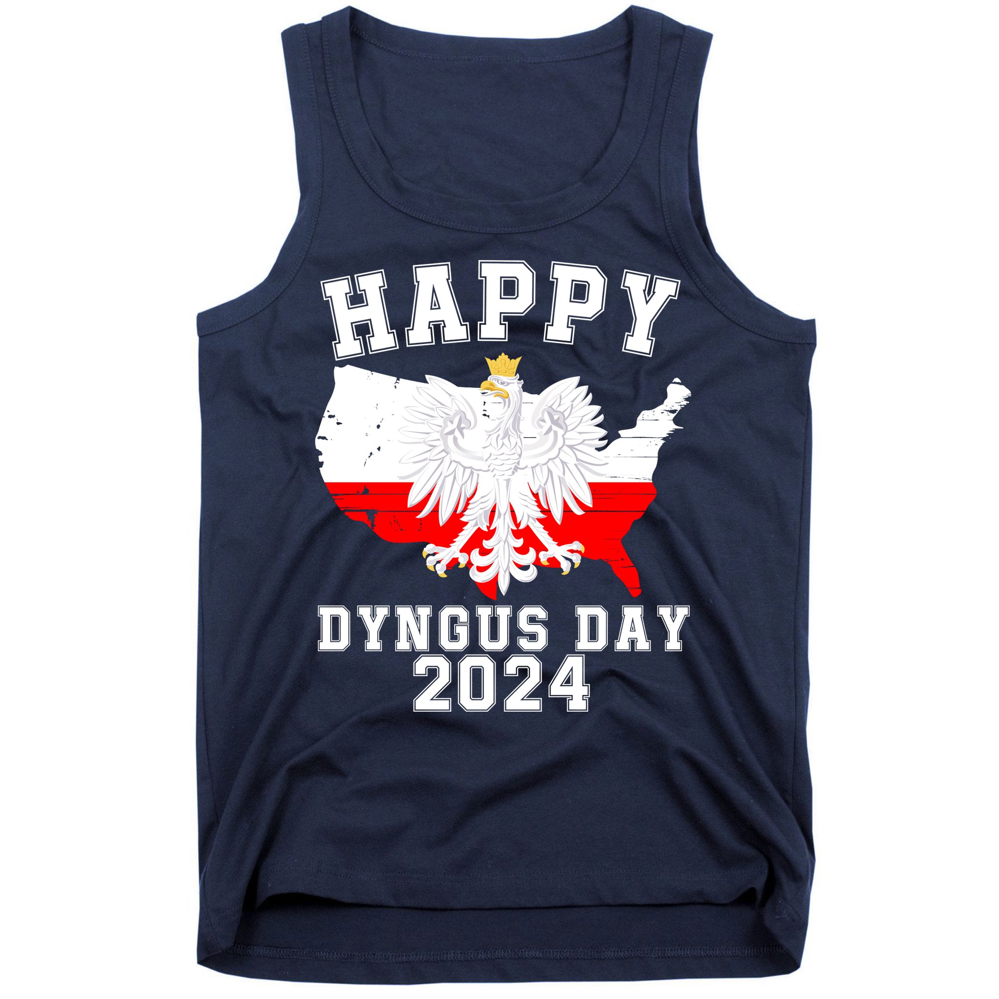 Happy Dyngus Day 2024 Polska Polish White Eagle Dyngus Day Polish Eagle Tank Top