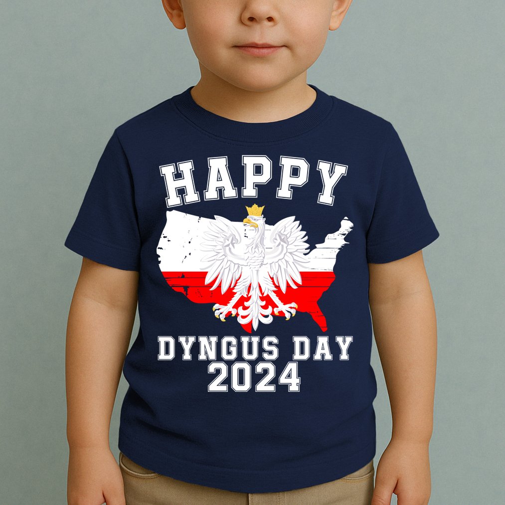 Happy Dyngus Day 2024 Polska Polish White Eagle Dyngus Day Polish Eagle Toddler T-Shirt