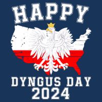 Happy Dyngus Day 2024 Polska Polish White Eagle Dyngus Day Polish Eagle Kids T-Shirt