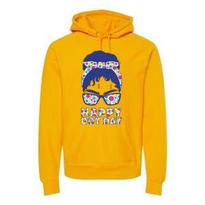 Happy Dot Day Messy Bun Premium Hoodie