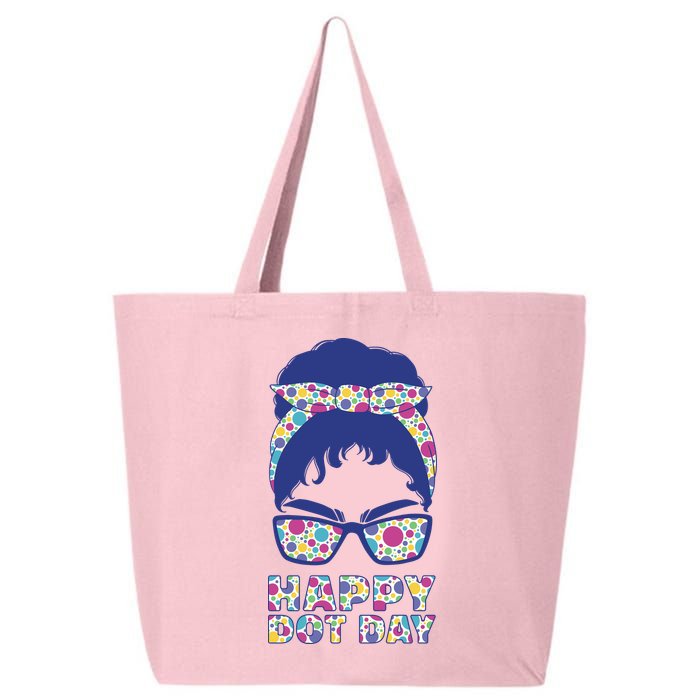 Happy Dot Day Messy Bun 25L Jumbo Tote