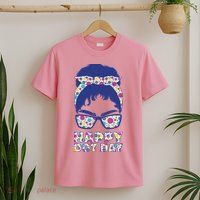 Happy Dot Day Messy Bun T-Shirt