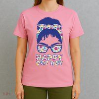 Happy Dot Day Messy Bun T-Shirt