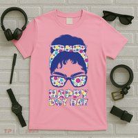 Happy Dot Day Messy Bun T-Shirt