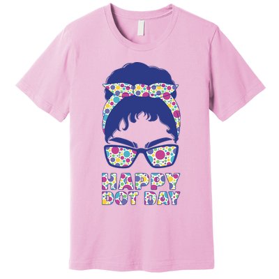 Happy Dot Day Messy Bun Premium T-Shirt