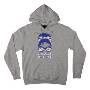 Happy Dot Day Messy Bun Tall Hoodie