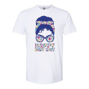 Happy Dot Day Messy Bun Softstyle CVC T-Shirt