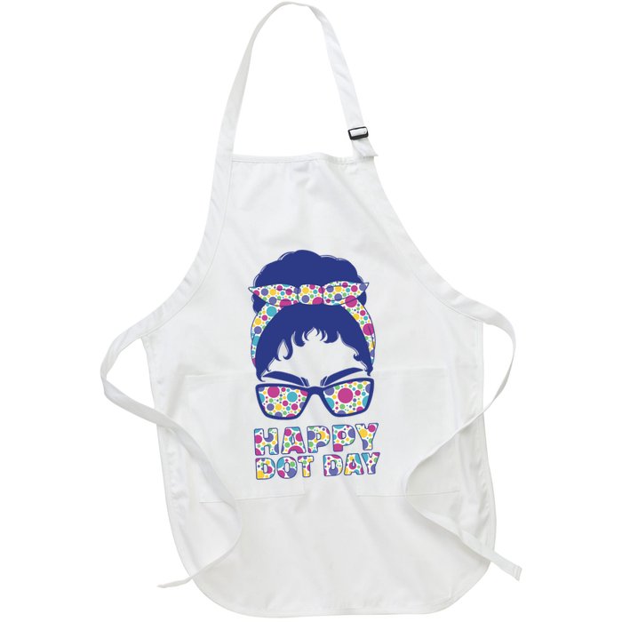 Happy Dot Day Messy Bun Apron